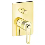 Sapho Baterie - Baterie pod omítku, pro 2 spotřebiče, s tělesem, zlatá BB042/17