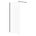 Cersanit Mille - Sprchová stěna Walk-In, 90x200 cm, černá/čiré sklo S161-008