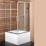 Polysan Carmen - Sprchová zástěna 900x900x1500, čiré sklo MD5115