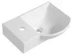 Sapho Small - Umývátko Litos, 45x32 cm, otvor pro baterii vlevo, s přepadem, bílá 4779