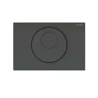 Geberit Sigma10 - Elektronické ovládání splachování, síťové napájení, černá/matná černá 115.856.DW.6