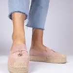 marka niezdefiniowana Pink thick-soled espadrilles Elviola