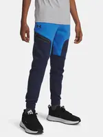 Chlapecké tepláky Under Armour UA B Unstoppable Flc Jogger-BLU - Kluci