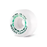 Mosaic skateboardová kolečka SQ Floor 54 mm 102a | Bílá | Velikost skate 54 mm