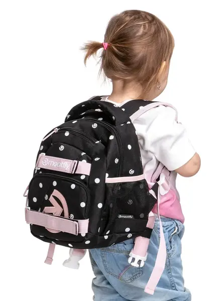 Meatfly batoh Levi Black Dots 10 L | Černá | Objem 10 L