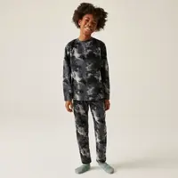 Dětský hřejivý fleecový set dare2b thermal černá/béžová 158