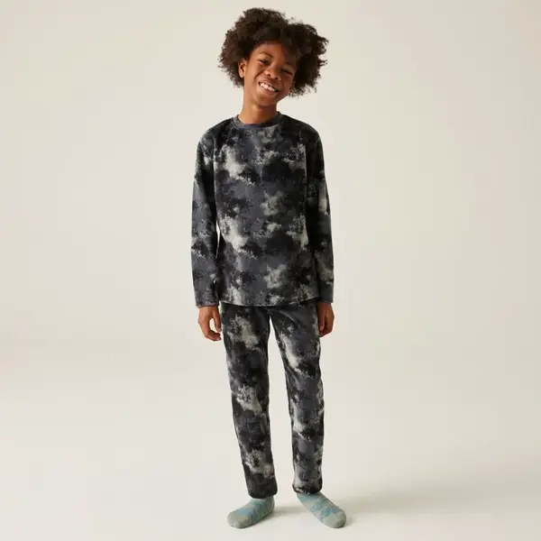 Dětský hřejivý fleecový set dare2b thermal černá/béžová 158