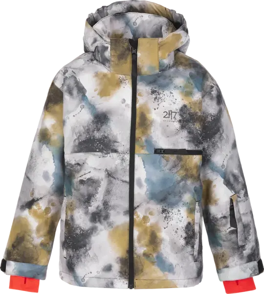 Dětská lyžařská bunda 2117 of sweden anjan šedá/zlatá 152