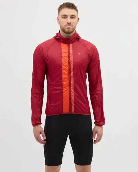 Pánská cyklo bunda silvini gelo červená l
