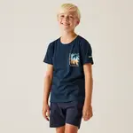 Dětské bavlněné tričko regatta bosley viii tmavě modrá 110-116