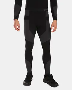 Pánské bezešvé termo kalhoty kilpi niel-m černá xxl-3xl