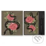 Moleskine - kolekcia Snake Roses (zápisník + guľôčkové pero)