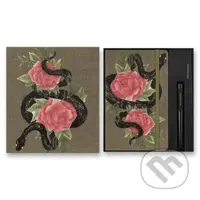 Moleskine - kolekcia Snake Roses (zápisník + guľôčkové pero)