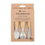 PETITE&MARS Sada příborů z nerezové oceli Take&Match Intense Ochre 12m+
