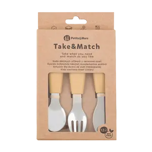 PETITE&MARS Sada příborů z nerezové oceli Take&Match Intense Ochre 12m+