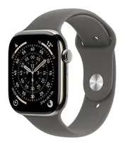 APPLE Watch 11 GPS + Cellular 46mm Přírodní titan se skálově šedým sportovním řemínkem - M/L