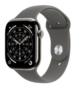 APPLE Watch 11 GPS + Cellular 46mm Přírodní titan se skálově šedým sportovním řemínkem - M/L