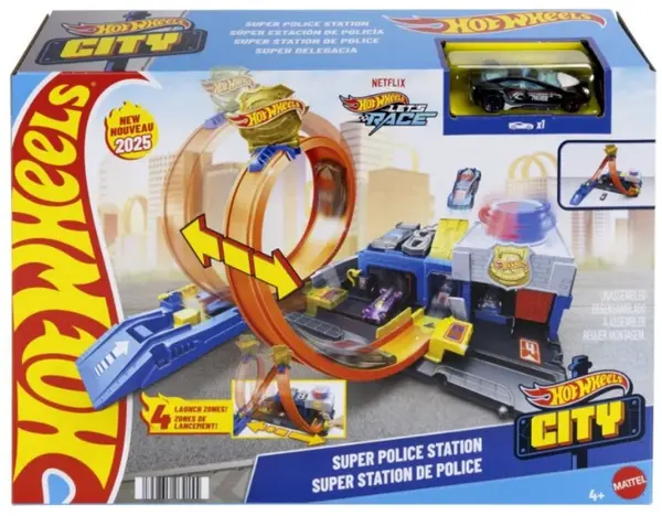 Hot Wheels city super policejní stanice - Hot Wheels (JBM71)
