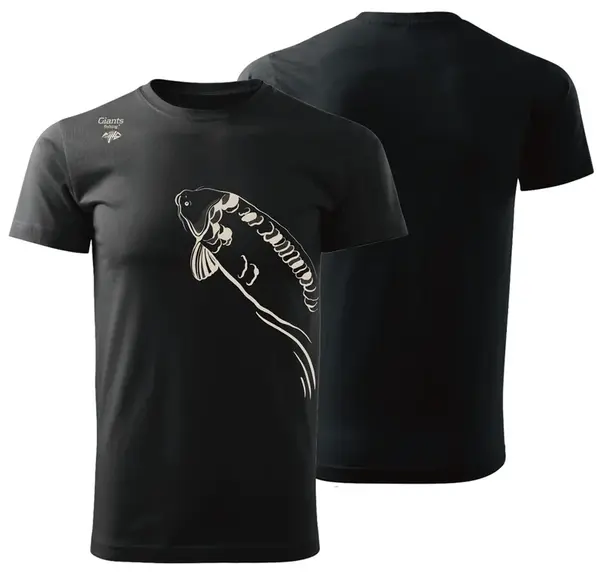 Giants fishing tričko pánske plávajúci kapor čierne - xxxl