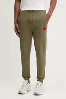 Bavlněné tepláky HUGO Doak212 černá barva, 50447963