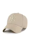 Kšiltovka s příměsí vlny 47 brand MLB New York Yankees zelená barva, B-MVPSP17WBP-KHQ