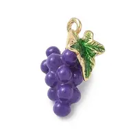 Fruit Theme Alloy Enamel Pendants