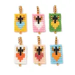 Glass Seed Beaded Pendants