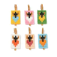 Glass Seed Beaded Pendants