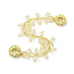 Brass Clear Cubic Zirconia Chain Tassel European Safety Chain Charms