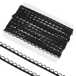 10 Yards Polyester Braided Trims with Elastic Button Loops