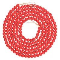 Wood Round Beads Pendant Decorations for Christmas Decorations