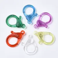 Transparent Acrylic Lobster Claw Clasps