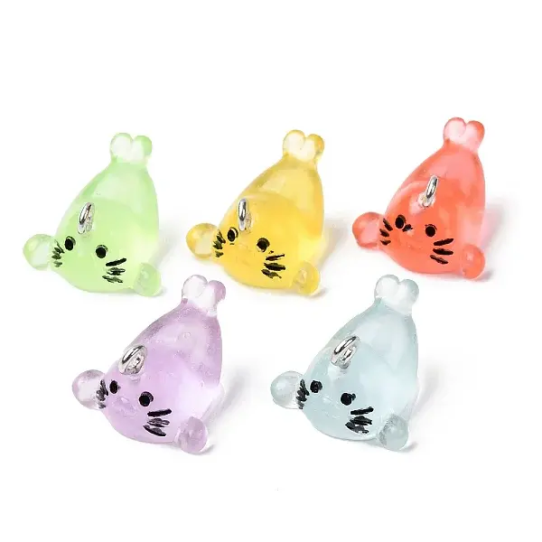 Transparent Resin Pendants