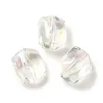 Transparent UV Plating Rainbow Iridescent Acrylic Beads