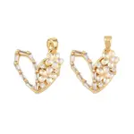 Brass Micro Pave Cubic Zirconia Pendants