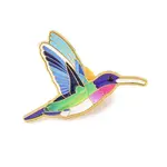 Golden Bird Enamel Pins