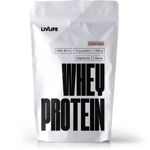 Livlife Whey Protein s příchutí čokoláda 500 g