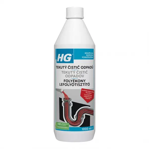HG tekutý čistič odpadů 1l