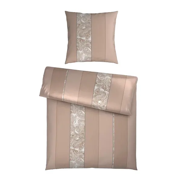 Dieter Knoll POVLEČENÍ, satén, béžová, 135/200 cm