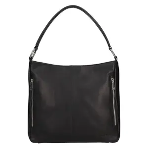 Kožená dámska kabelka cez rameno SendiDesign Alice - čierna