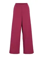 VILA Nohavice 'VIVARONE'  vínovo červená