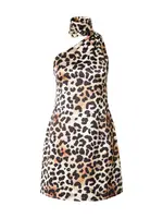 Hoermanseder Šaty  krémová / svetlohnedá / čierna