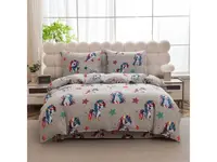Obliečky mikroplyš CUTE UNICORN sivá Rozmer obliečky: 70 x 80 cm | 140 x 200 cm
