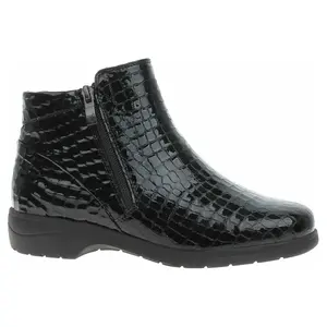 Dámské polokozačky Caprice 9-25305-41 black croco 37