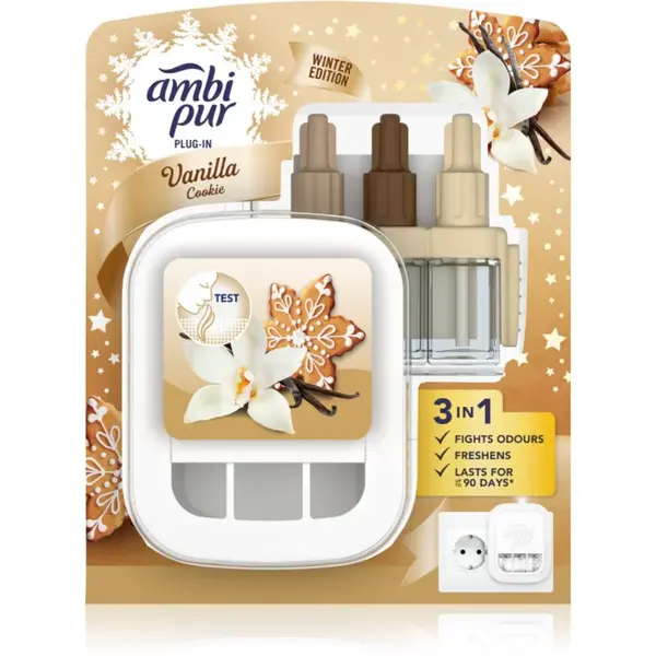 AmbiPur 3volution Vanilla Cookie elektrický osvěžovač vzduchu s náplní 20 ml