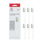 OCLEAN Professional Clean P1C1 W06 náhradní hlavice bílé 6 ks