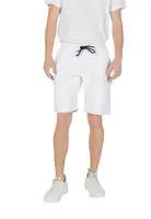 Bílé pánské kapsáčové bermudy