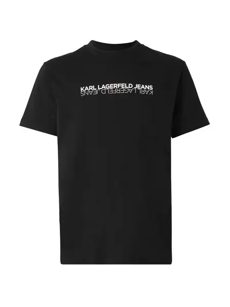 KARL LAGERFELD JEANS Tričko  čierna / biela