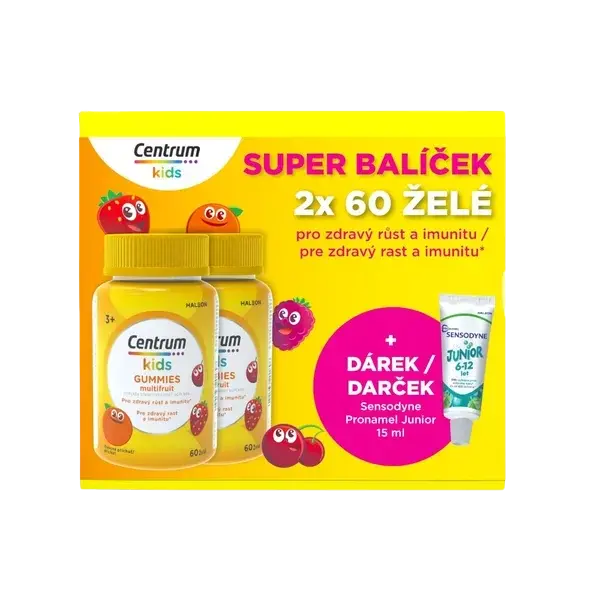 CENTRUM Gummies multifruit 2 x 60 ks