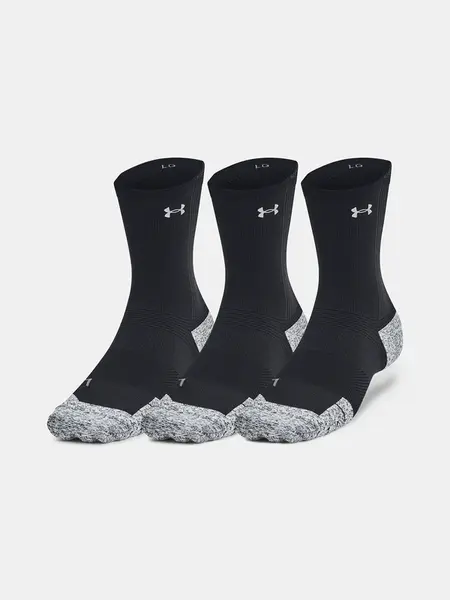 Unisex socks Under Armour UA AD Run Cushion 3pk Crew-BLK - unisex